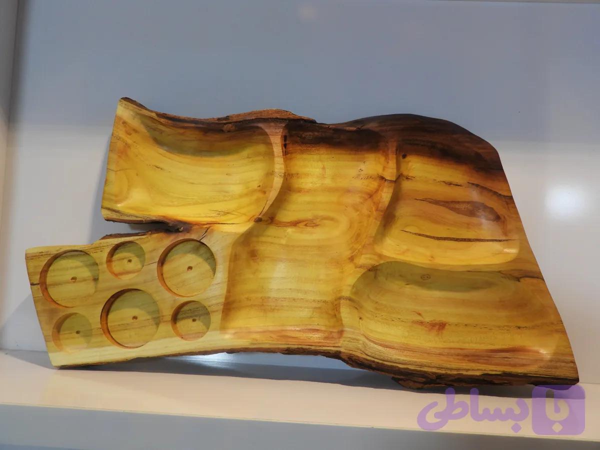 میز مزه خوری چوبی ۳ خانه