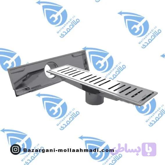 کفشور خطی مشبک استیل جوشی طرح آی مدل سایان استیل مات 120 سانتیمتری — تصویر 1