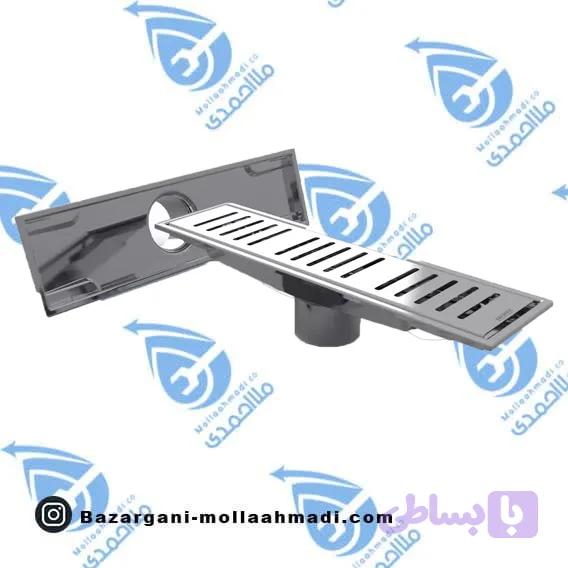 کفشور خطی مشبک استیل جوشی طرح آی مدل سایان استیل مات 60 سانتیمتری — تصویر 1