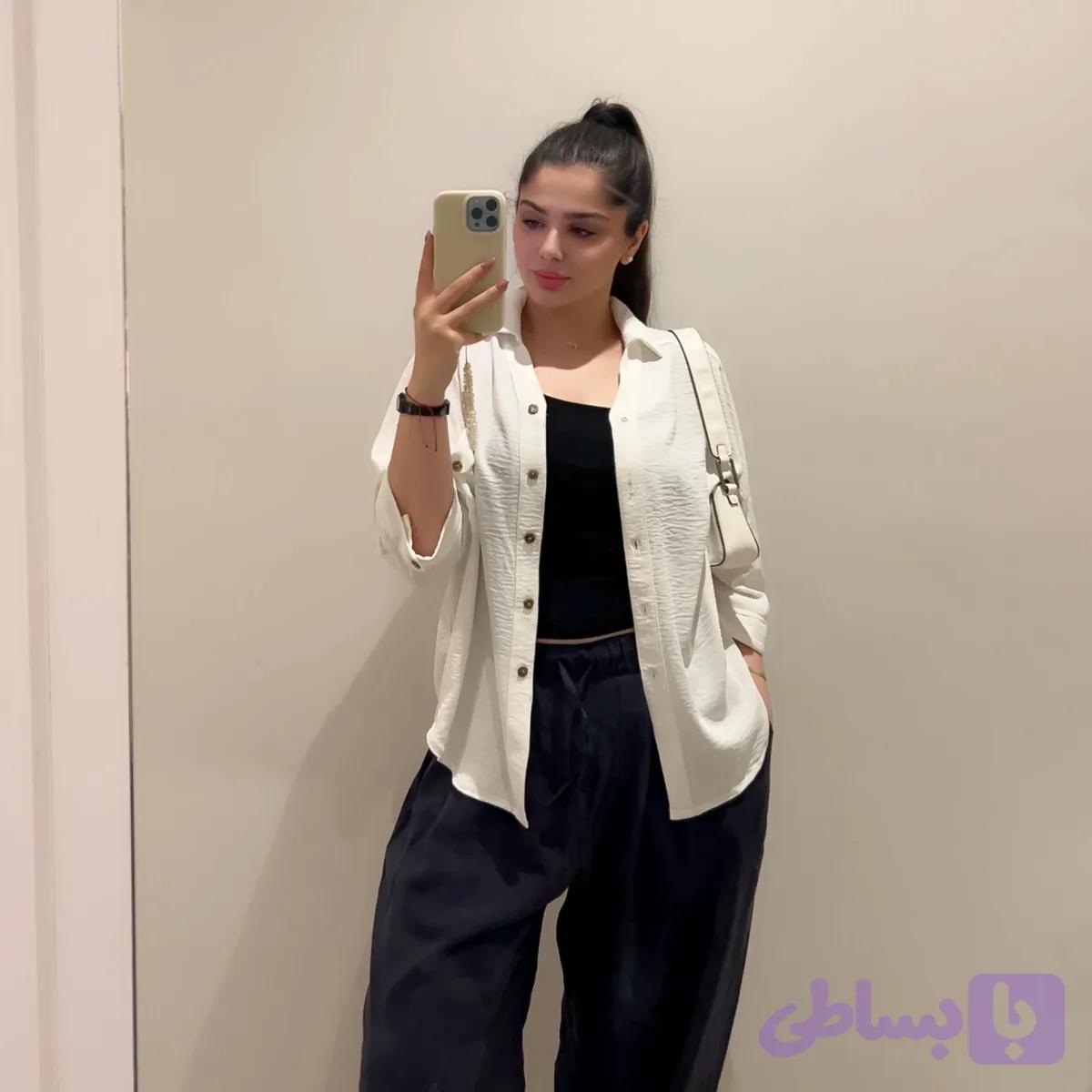 شومیز ابر و بادی زنانه مدل ابرا