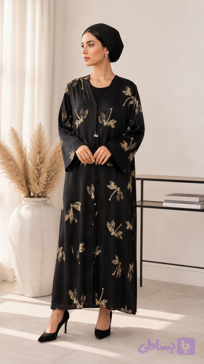 عبا ابریشم طرح سنجاقک