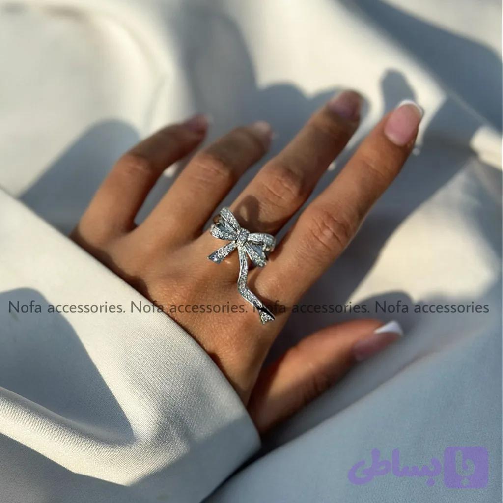 انگشتر جواهری پاپیون کد 002 — تصویر 1