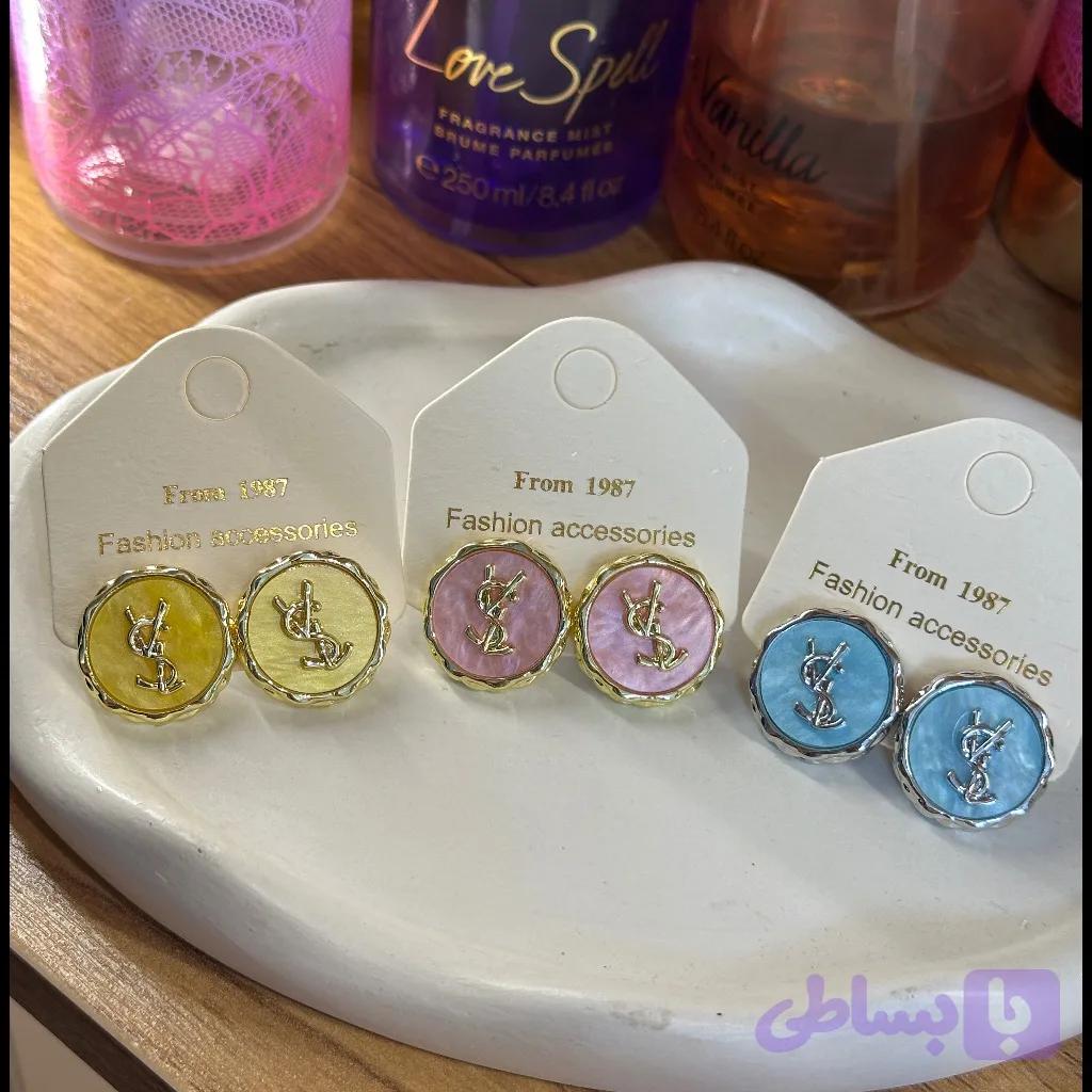 گوشواره ysl آبنباتی