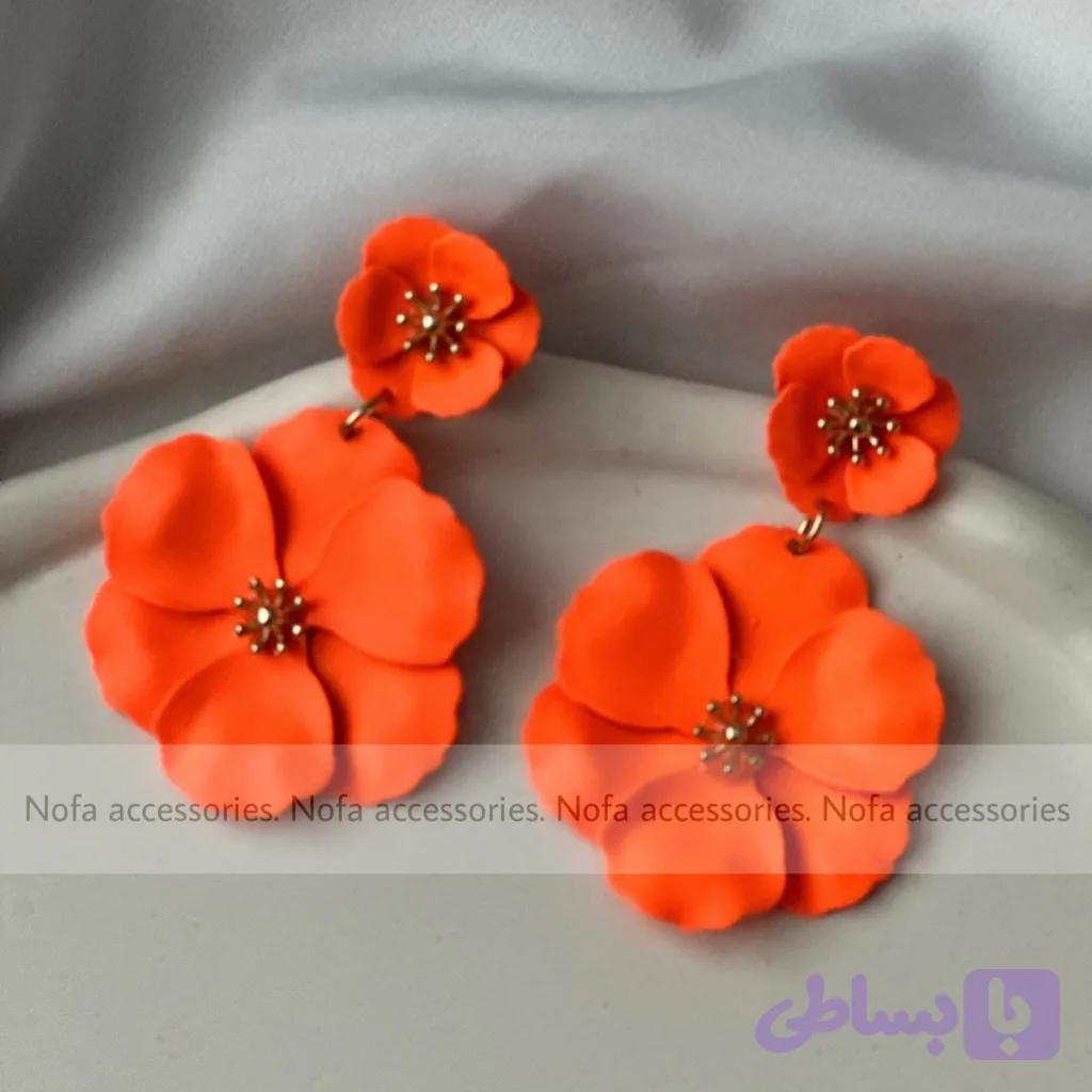 گوشواره گل 3 بعدی — تصویر 1