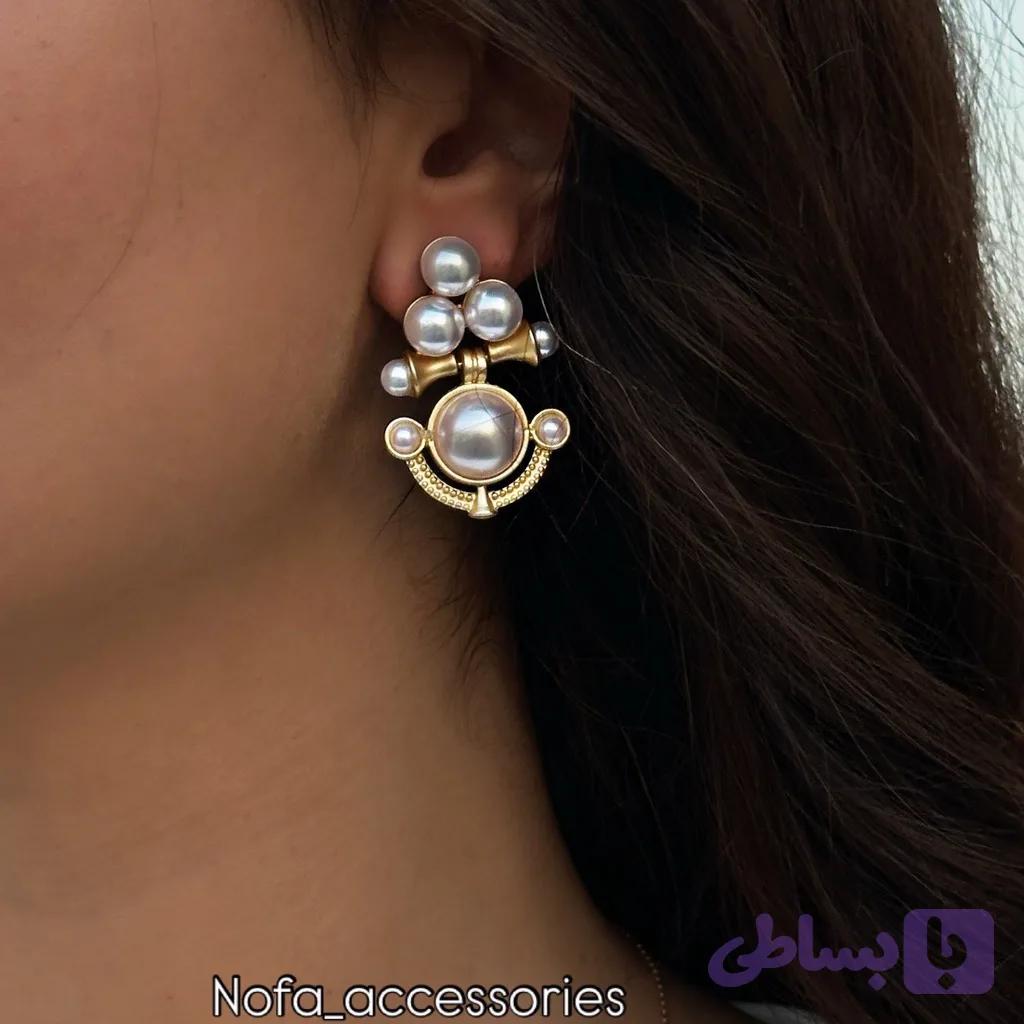 گوشواره لنگر مروارید