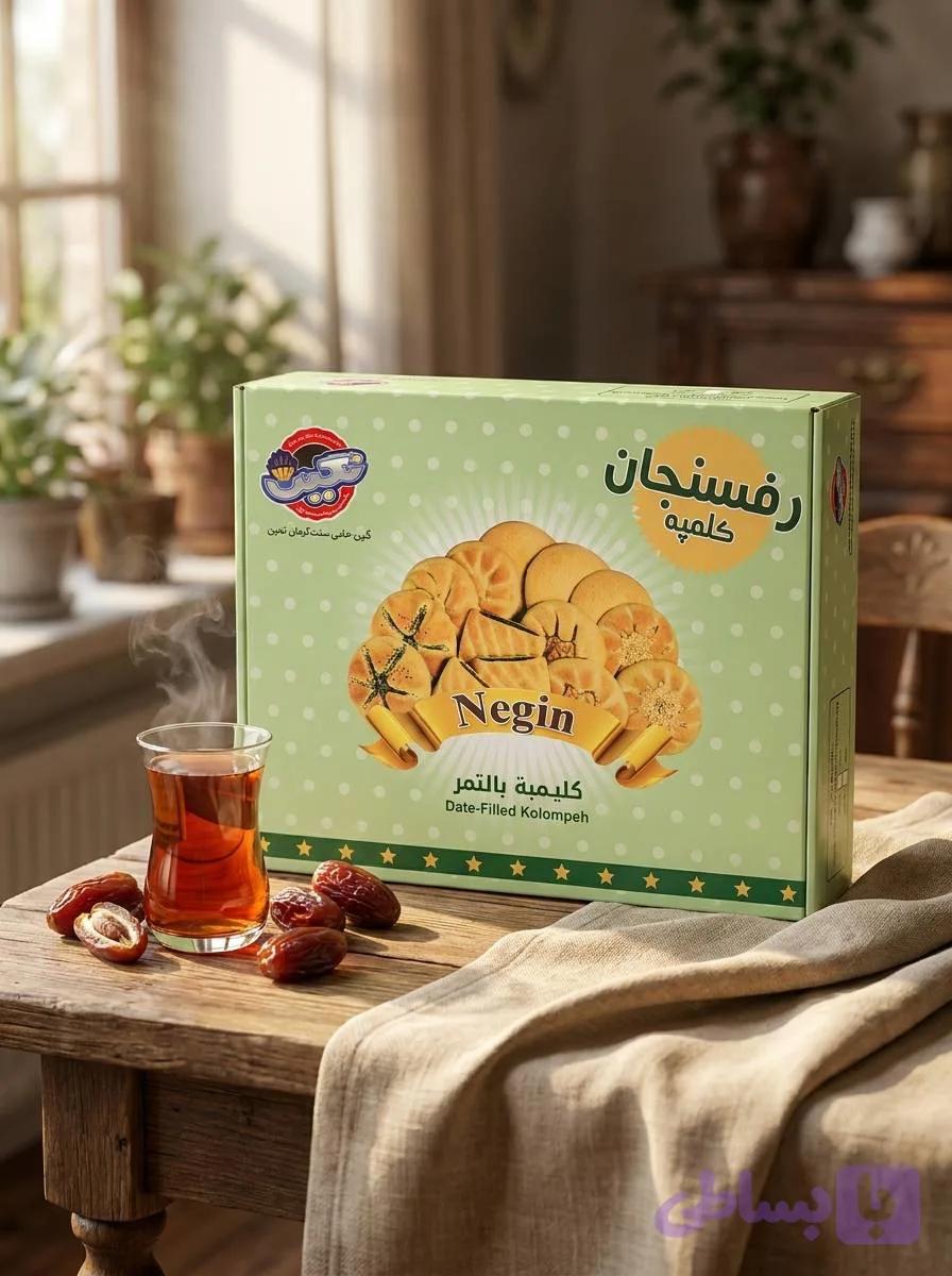 کلمپه نگین دوقلو بسته بندی