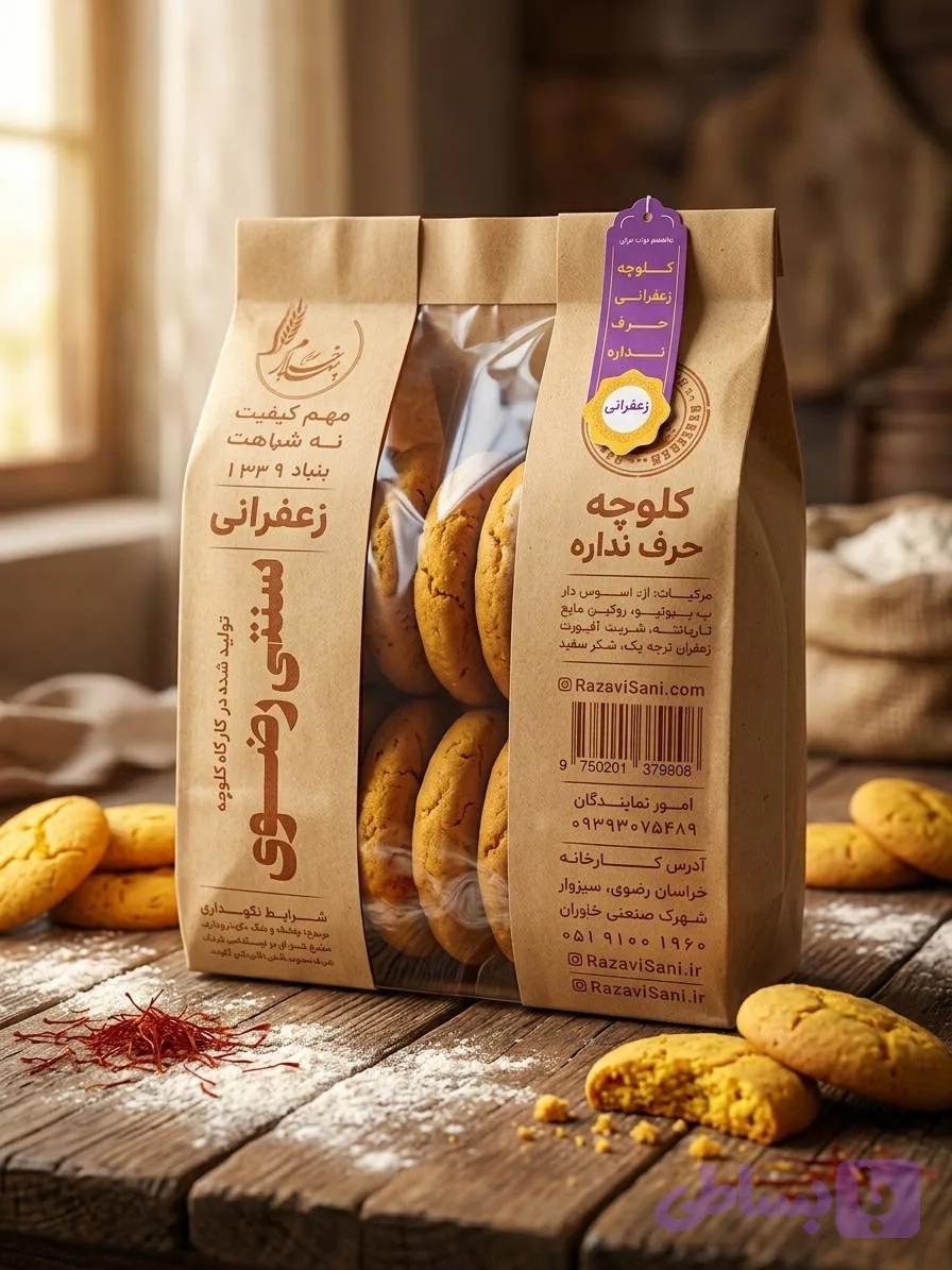 کلوچه 2ردیفه رضوی ۴۵۰ گرمی
