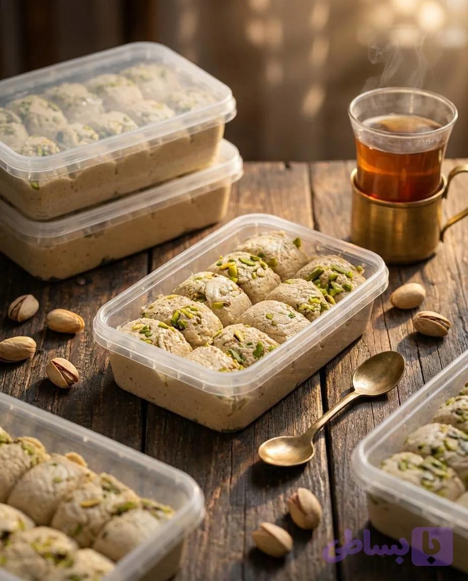 حلوا شکری با مغز پسته ۴۰۰گرم