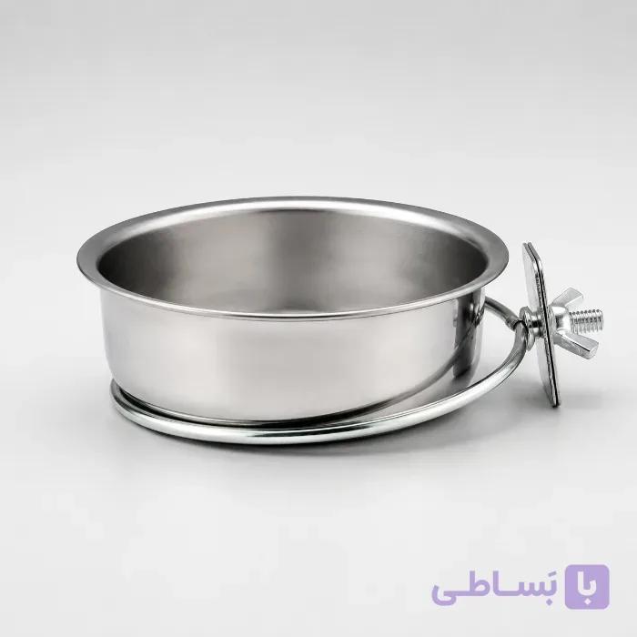ظرف دانه و آبخوری استیل