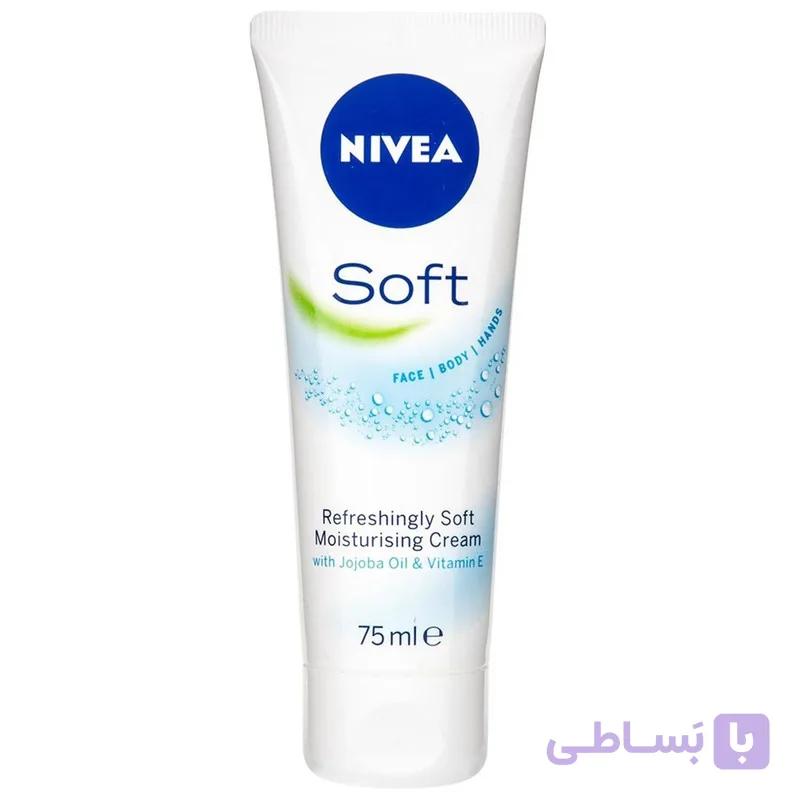 کرم نیوا سافت تیوپی حجم75میلNIVEA Soft