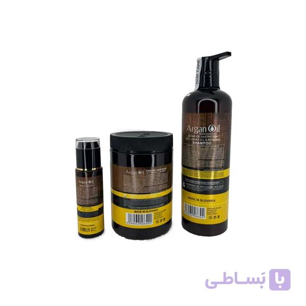 پک شامپو،ماسک مو و روغن آرگان بدون سولفات(900میل+1000میل+100میل) — تصویر 1