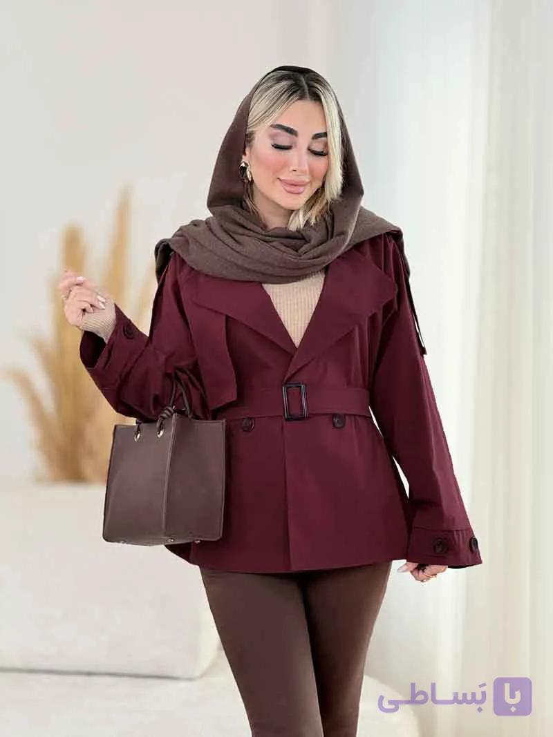 بارانی سر آستین پاگن سوگند کد 8523 — تصویر 1