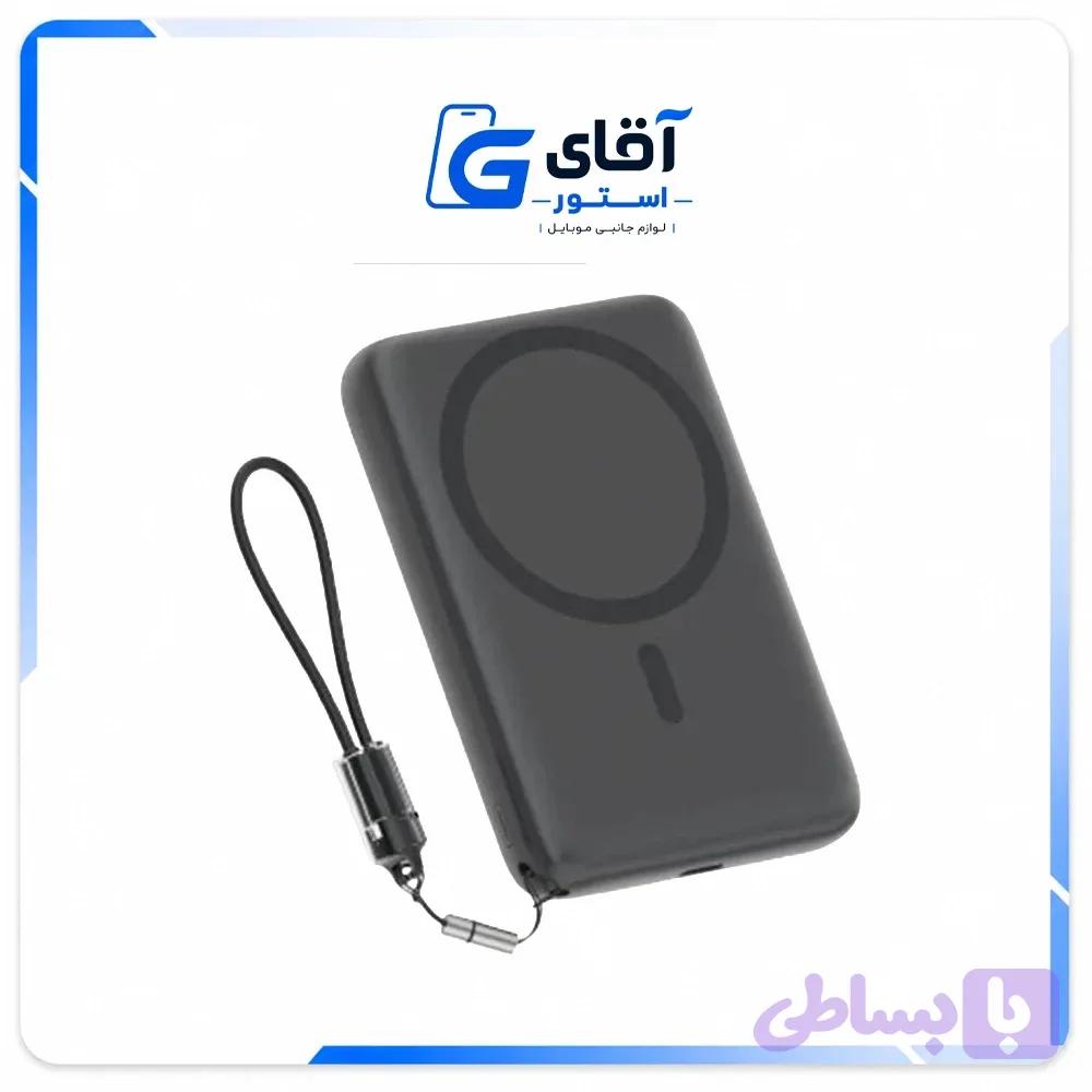 پاوربانک کیو سی‌ وای مدل PB10A مگ‌سیف 10000mAh 22.5W (اورجینال – آبی و صورتی و خاکستری ) — تصویر 1