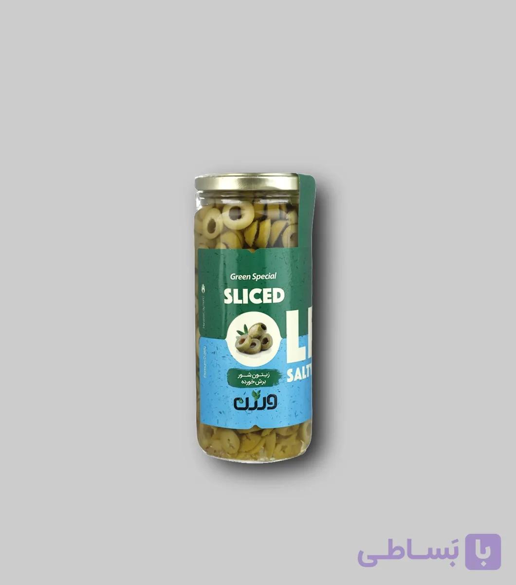 زیتون شور برش خورده