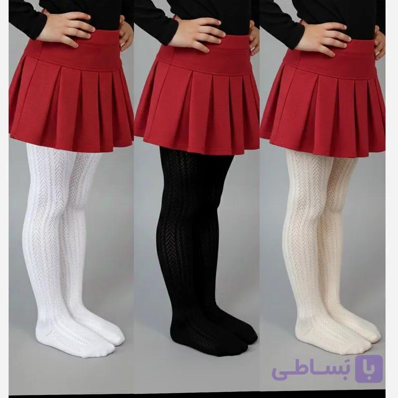 جوراب شلواری بچگانه گندمی