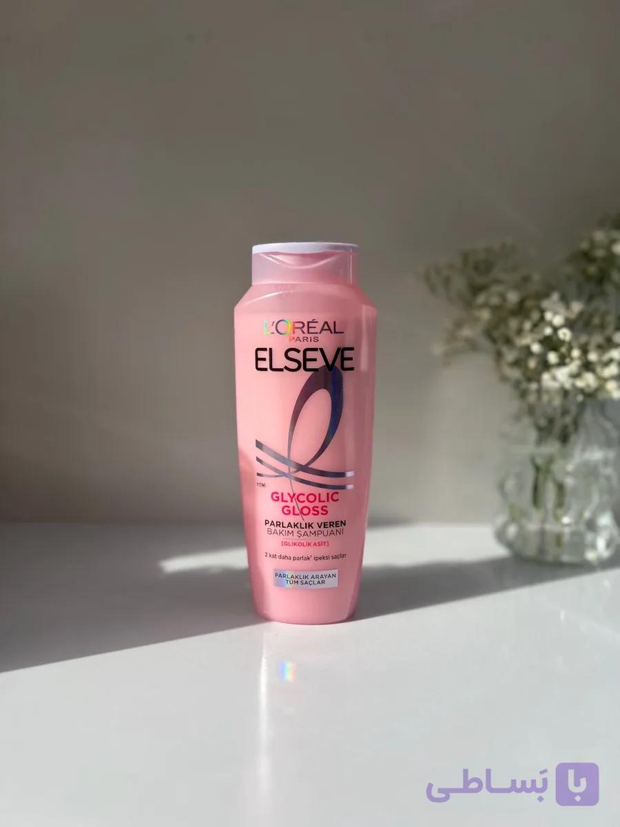 شامپو لورآل درخشان کننده مدل Glycolic Gloss صورتی