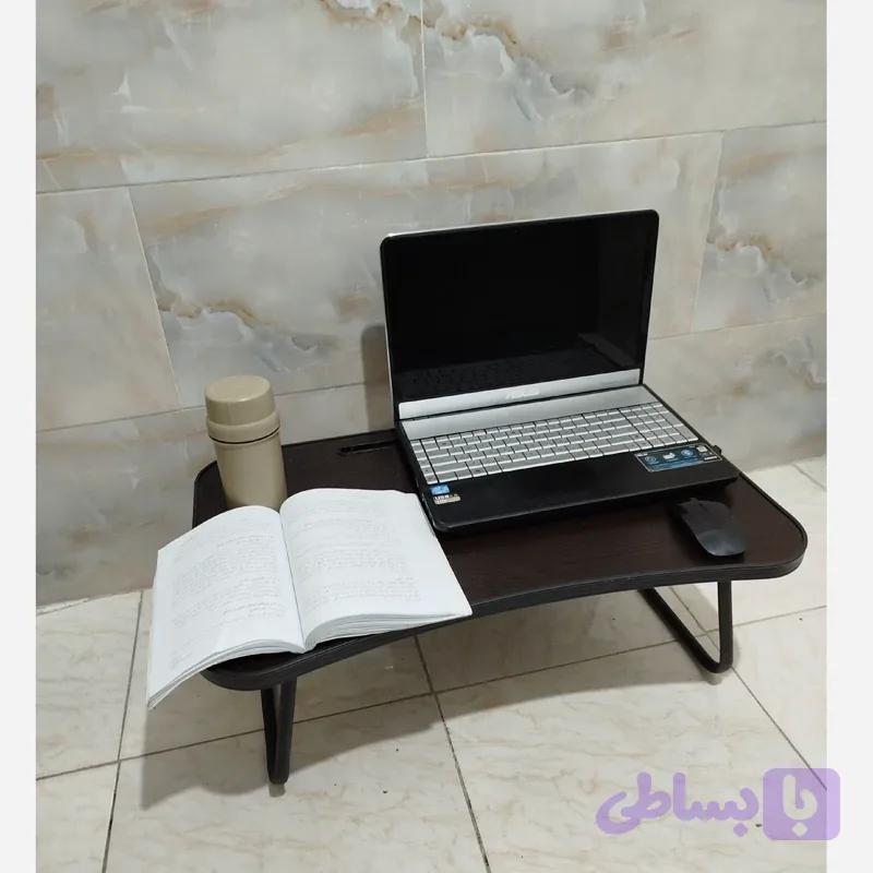 میز تحریر تاشو زمینی 45 در 68 همراه کشو و جالیوانی