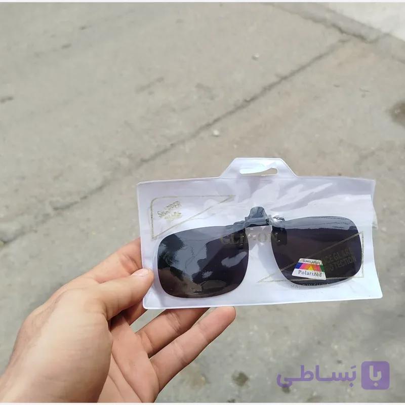کاور گیره ای آفتابی پلاریزه و uv400 برای عینک های طبی — تصویر 1