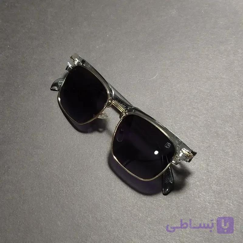 عینک آفتابی زنانه کد 400 – فریم کائوچو کریستالی سبک با عدسی پلاریزه و محافظت UV400 — تصویر 1