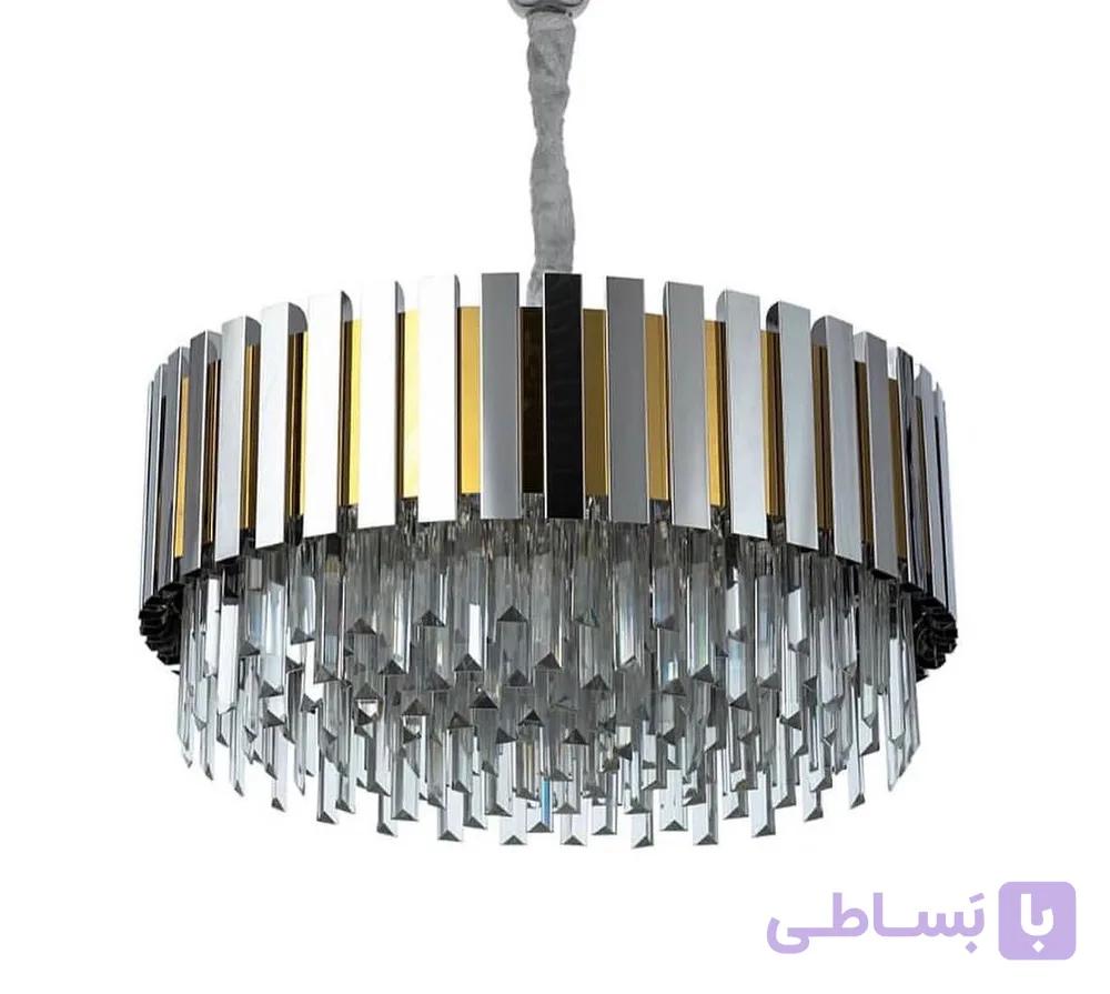 لوستر سقفی کیمیانور طرح پیانویی استیل دارای رنگبندی سفارشی