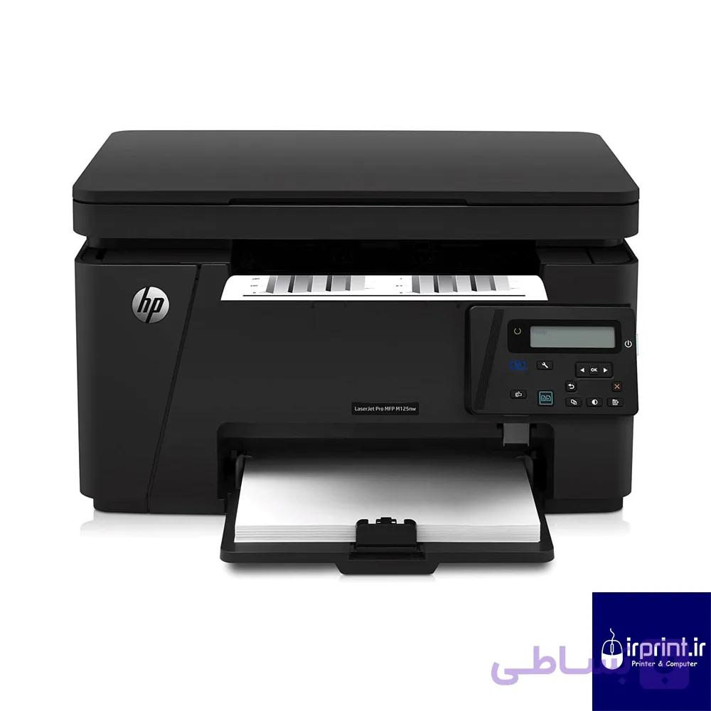 پرینتر استوک لیزری سیاه و سفید سه کاره hp M125nw