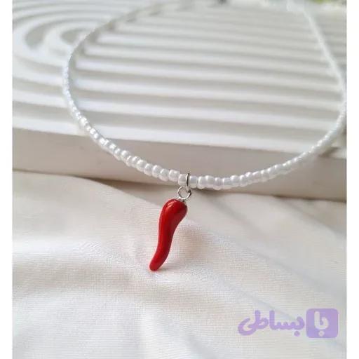 گردنبند منجقی دخترانه مدل فلفل