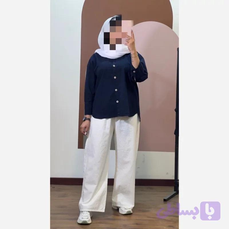 شومیز دخترانه اسپرت جنس الیاف طبیعی بسیار خنک