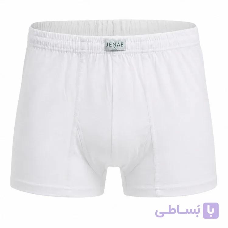 شورت اسلیپ مردانه رنگ سفید پنبه صد در صد بسیار نرم و لطیف — تصویر 1