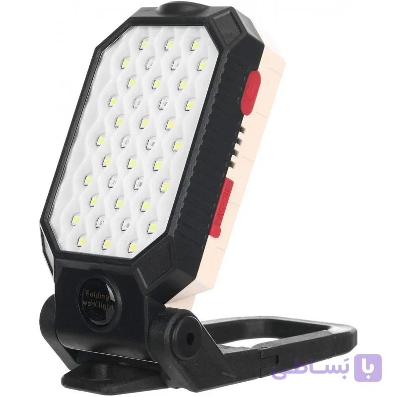 چراغ کمپینگ شارژی W599B با چراغ قوه T6 و نور جانبی LED