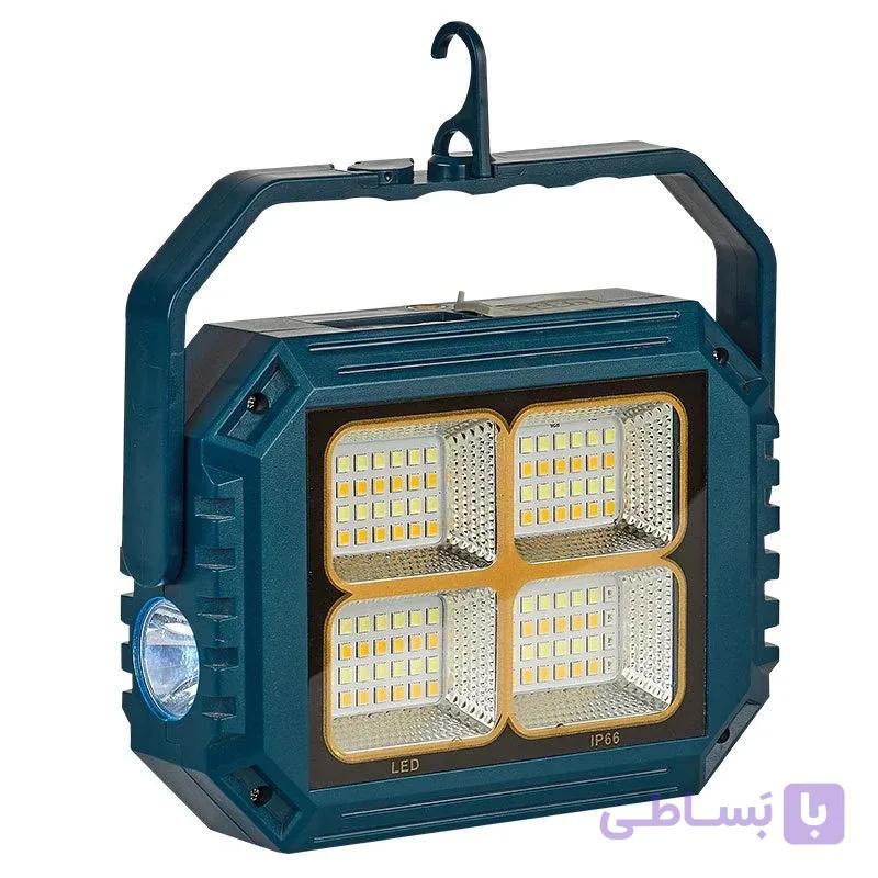 پروژکتور خورشیدی شارژی CK902 | نورافکن LED ضد آب با پاوربانک داخلی