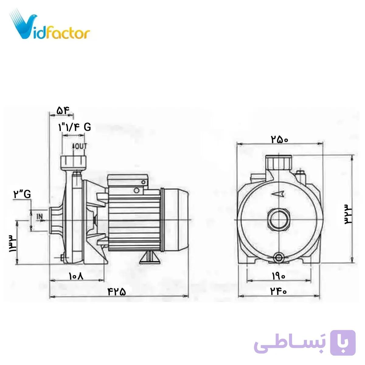 پمپ آب بشقابی پنتاکس CMT 400