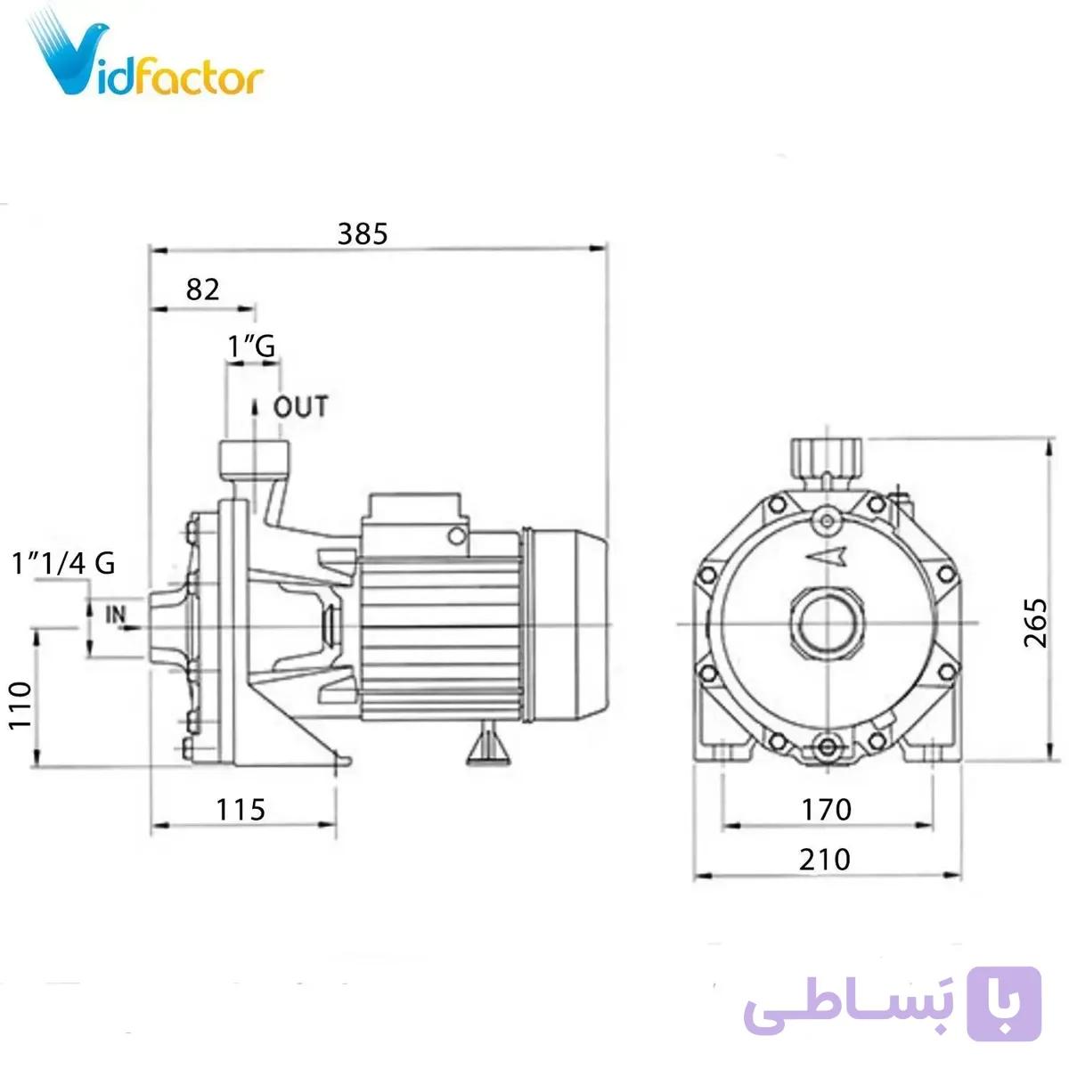 الکتروپمپ دیزل ساز سری DB160/01