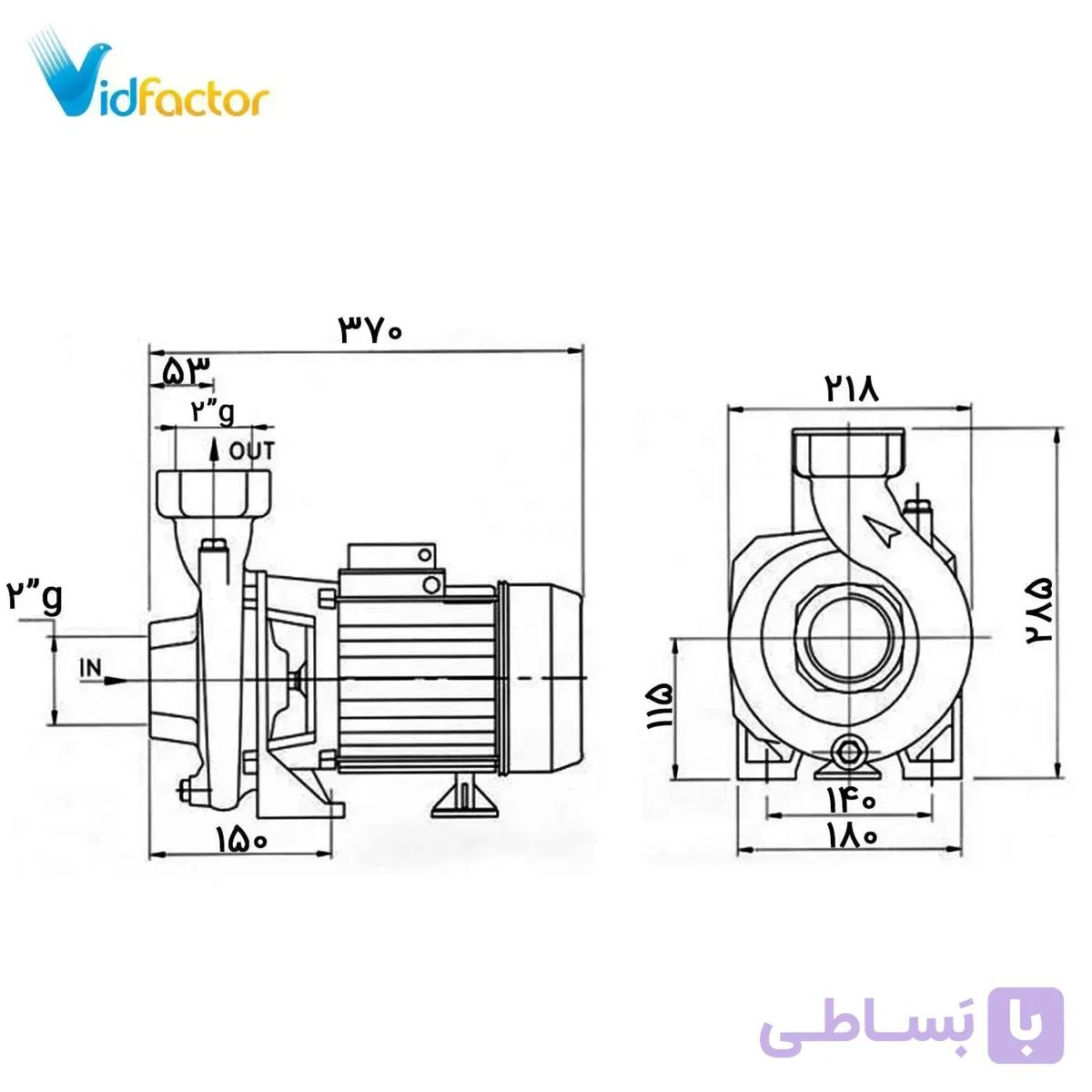 پمپ آب پنتاکس مدل CS150/2 ایرانی — تصویر 1