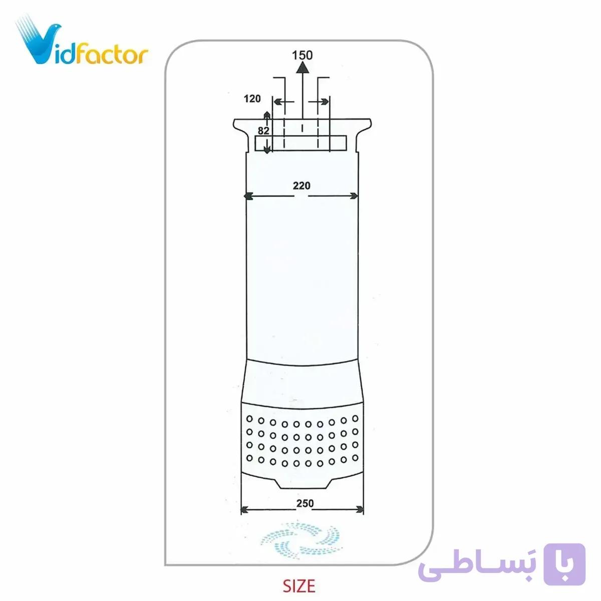 پمپ آب کف کش 6 اینچ فدک مدل F 32/1B
