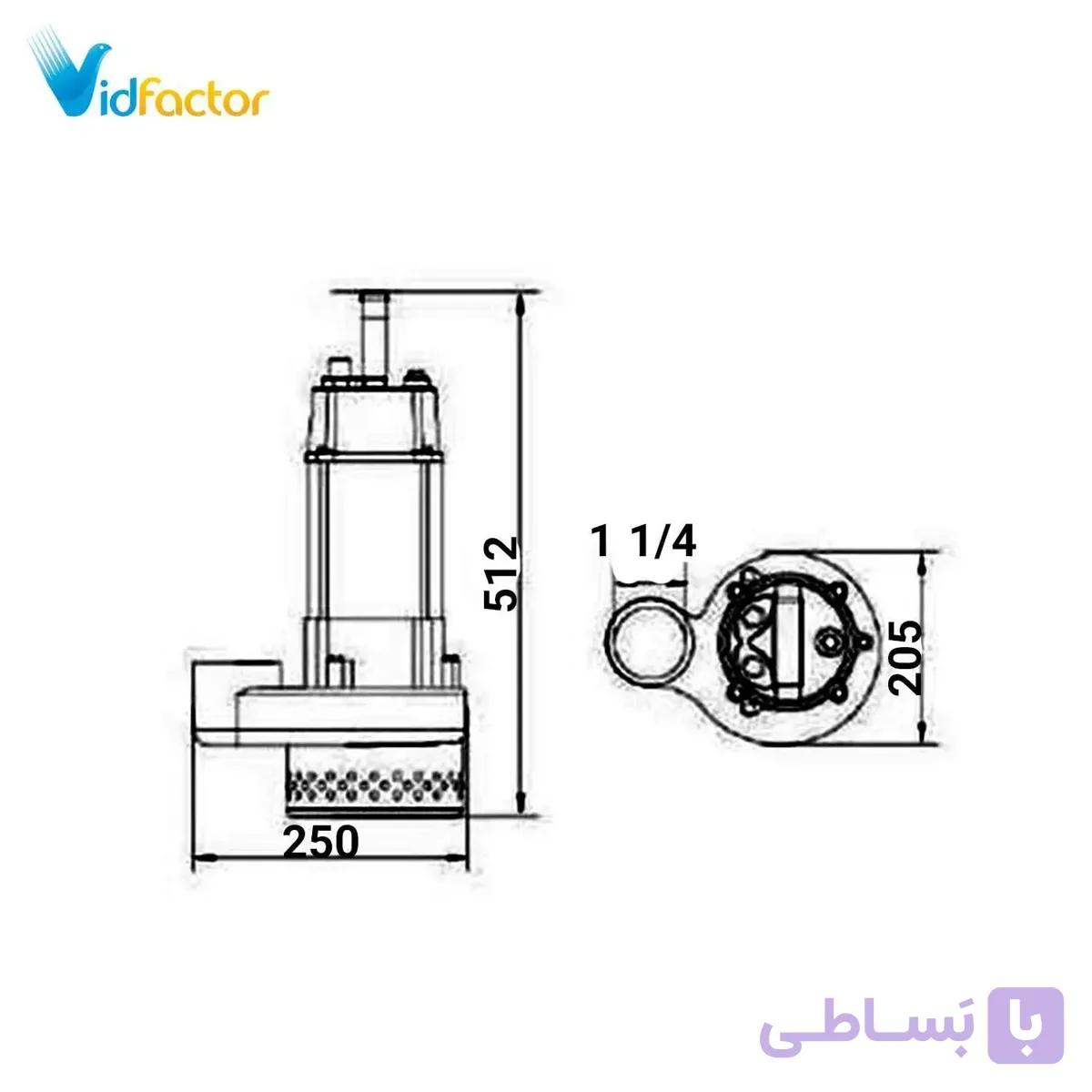 پمپ کف کش لئو مدل XQS 13-34-1.5I