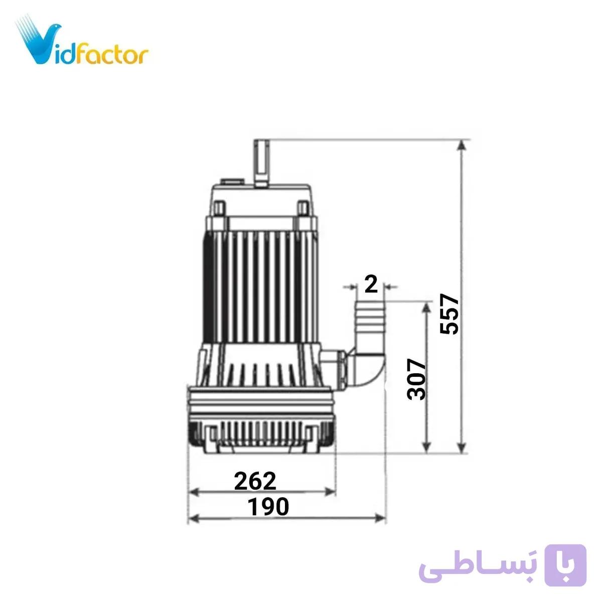 پمپ کف کش توان تک مدل TMR 16.6