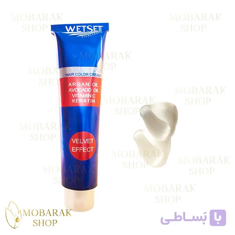رنگ مو نقره ای و روشن کننده وت ست سری دکلره (Bleaching)| حجم ۱۲۵ میلی‌لیتر (WetSet)