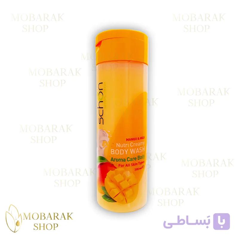 شامپو بدن شون مدل شیر و انبه (Schon)| حجم 300 میلی لیتر