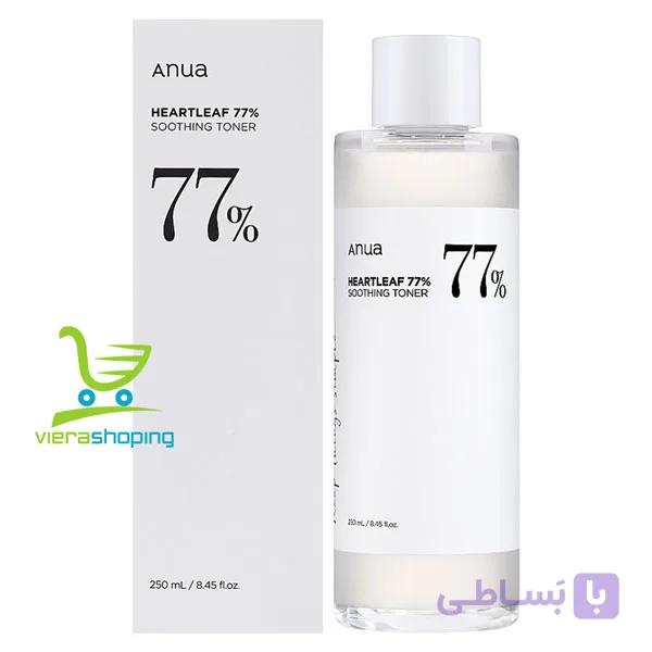 تونر تسکین دهنده کره ای آنوا Anua 77% — تصویر 1