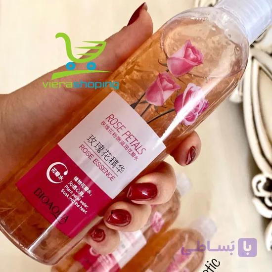 تونر آبرسان و روشن کننده صورت اسنس گل رز بیوآکوا — تصویر 1