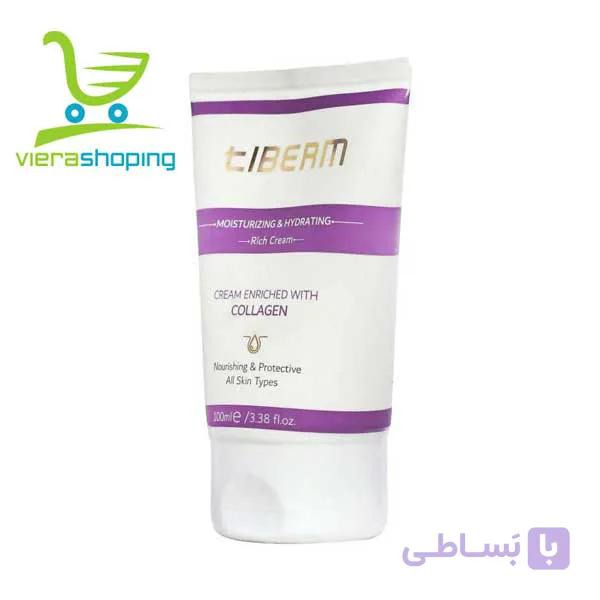 کرم آبرسان و مرطوب کننده حاوی کلاژن تیبرم Tiberm 100MIL — تصویر 1