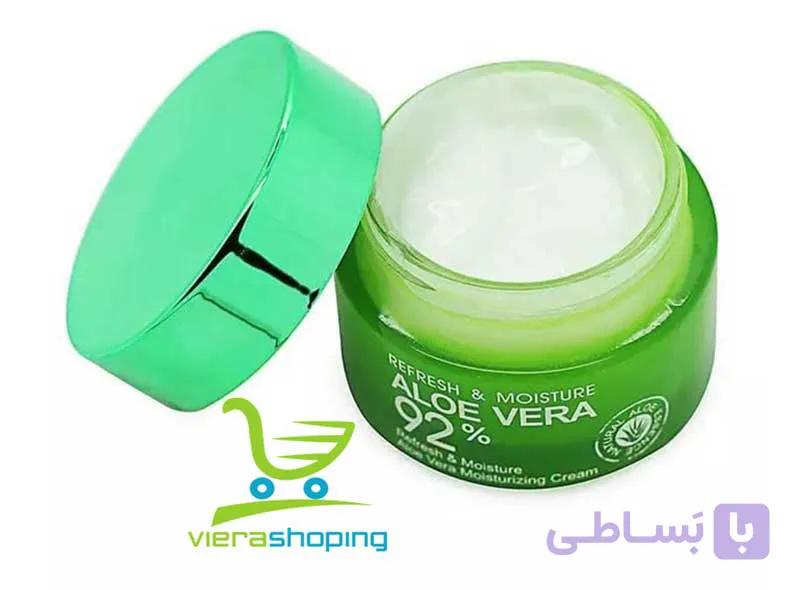 کرم مرطوب کننده و روشن کننده آلوئه‌ورا بیوآکوا92% — تصویر 1