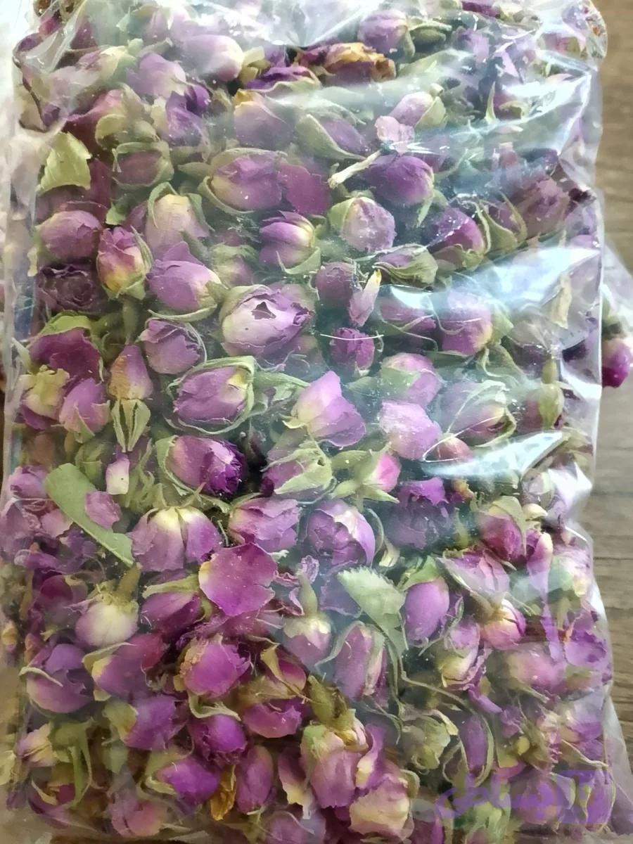 غنچه گل محمدی لاله‌ زار کرمان | ممتاز صادراتی با عطر عالی 100 گرمی — تصویر 1