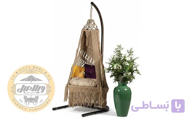 تاب ریلکسی مکرومه بافی عربی مدل شاهنشین — تصویر 1