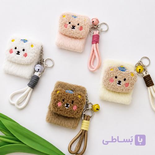 آینه جیبی دو طرفه پولیشی عروسک دار دایره ای - اکسسوری لاور