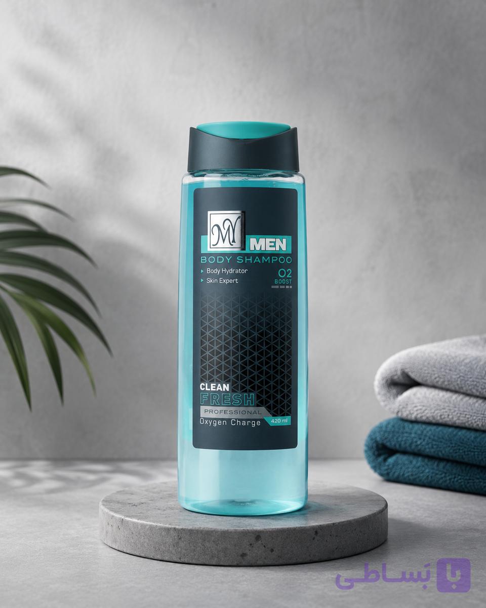 شامپو بدن خنک‌کننده مردانه مای (My) مدل Clean Fresh حجم ۴۲۰ میلی‌لیتر