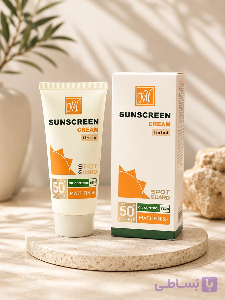 کرم ضد آفتاب رنگی MY Spot Guard SPF 50+ Oil Free Matt Finish (کرم ضد آفتاب رنگی مای اسپات گارد SPF50 فاقد چربی با جلوه مات)