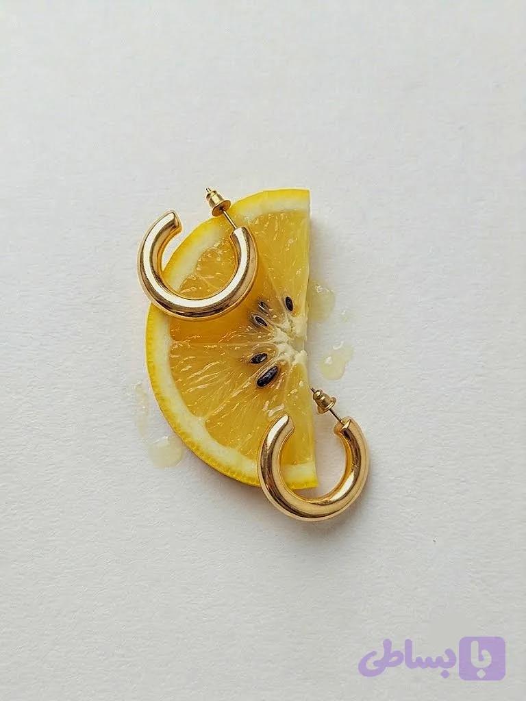 گوشواره مینیمال طرح هلال
