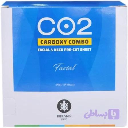 ماسک صورت و گردن ریب اسکین کربوکسی ۲۵ عددی