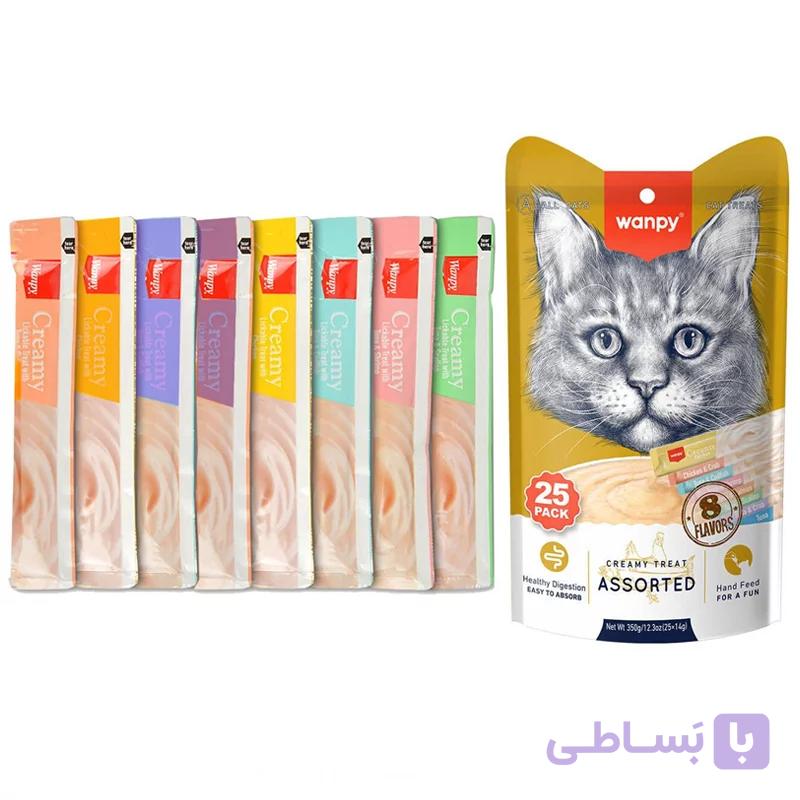 بستنی ونپی گربه25 عددی | 8طعم _ انگلیسی نویس
